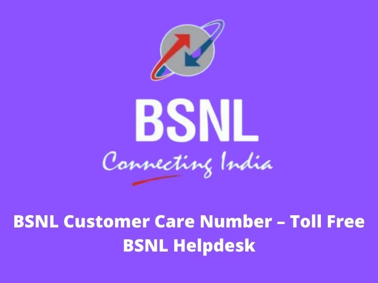 BSNL Customer Care Number Toll Free BSNL Helpdesk