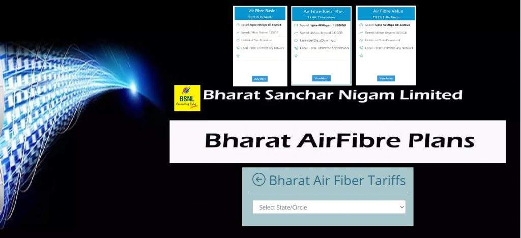 BSNL Wifi Plans - Unlimited for Home [Bharat Air Fiber 2021]