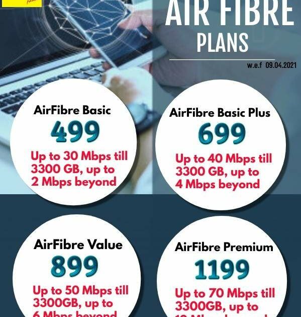 BSNL Wifi Plans 2022 – BSNL Air Fiber for Home