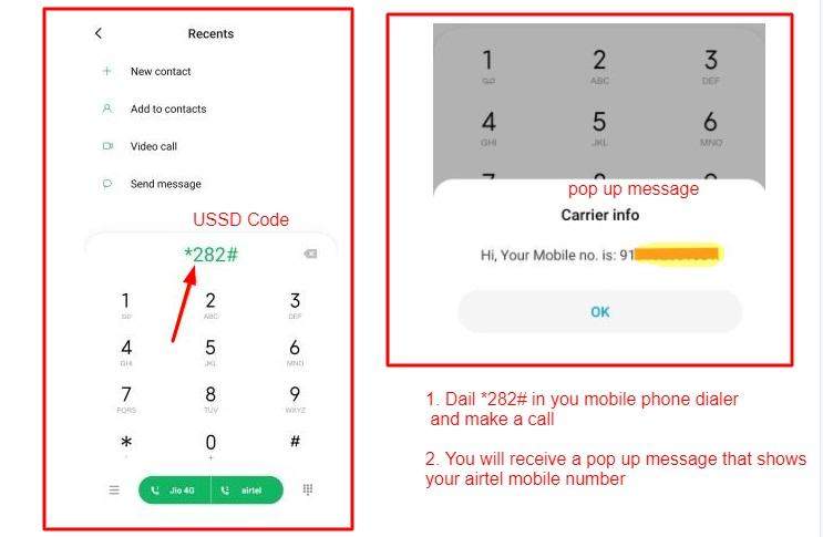 Airtel Number Check Code -Know your Airtel Number in 10 seconds
