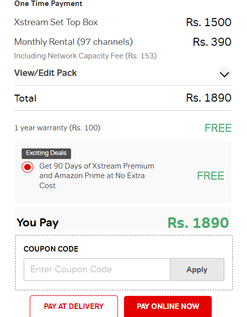 Buy Airtel DTH New Connection Online