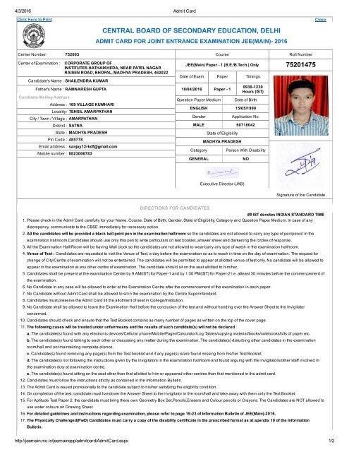 Importance of Admit Card ⁤for‌ HP ⁤TET⁣ Exam