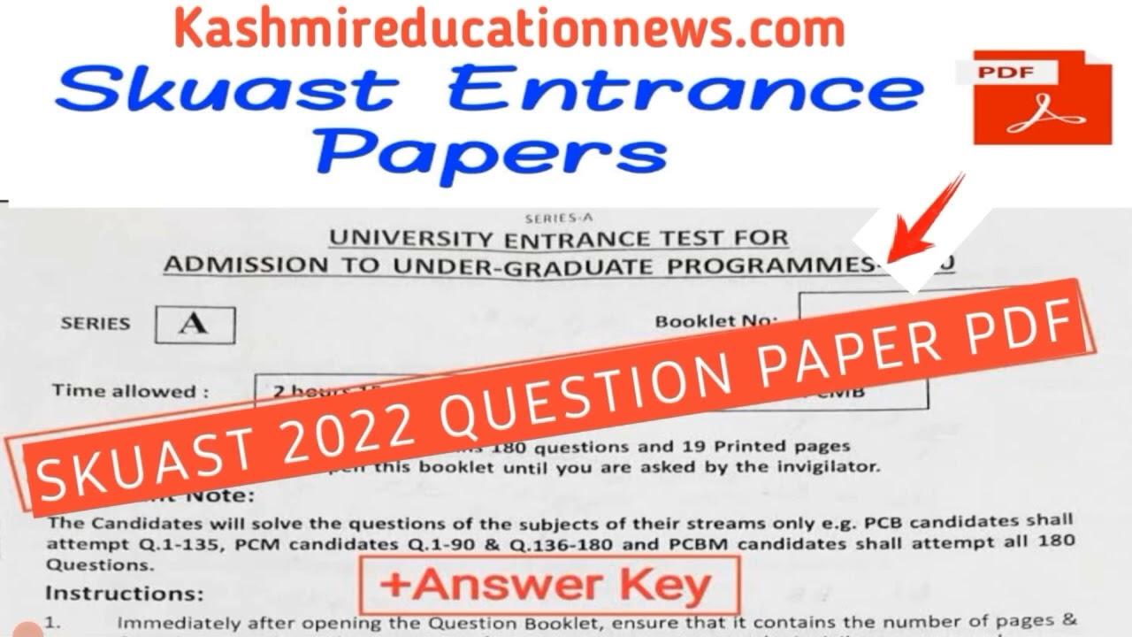 Key Components of UET Answer Key​ 2022