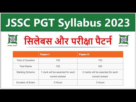 jssc pgt exam date 2023