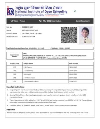 Understanding the Importance of Hall Tickets for Intermediate Exams