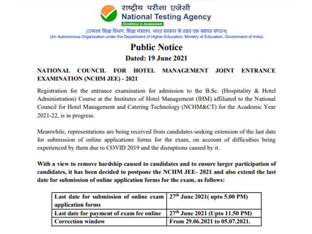 Key Factors‍ to Consider Before the NCHMCT JEE Exam 2021