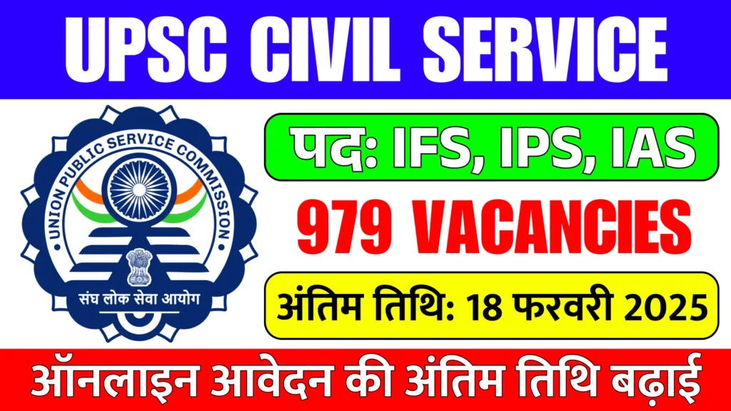 UPSC Civil Service Vacancy 2025: Apply Now